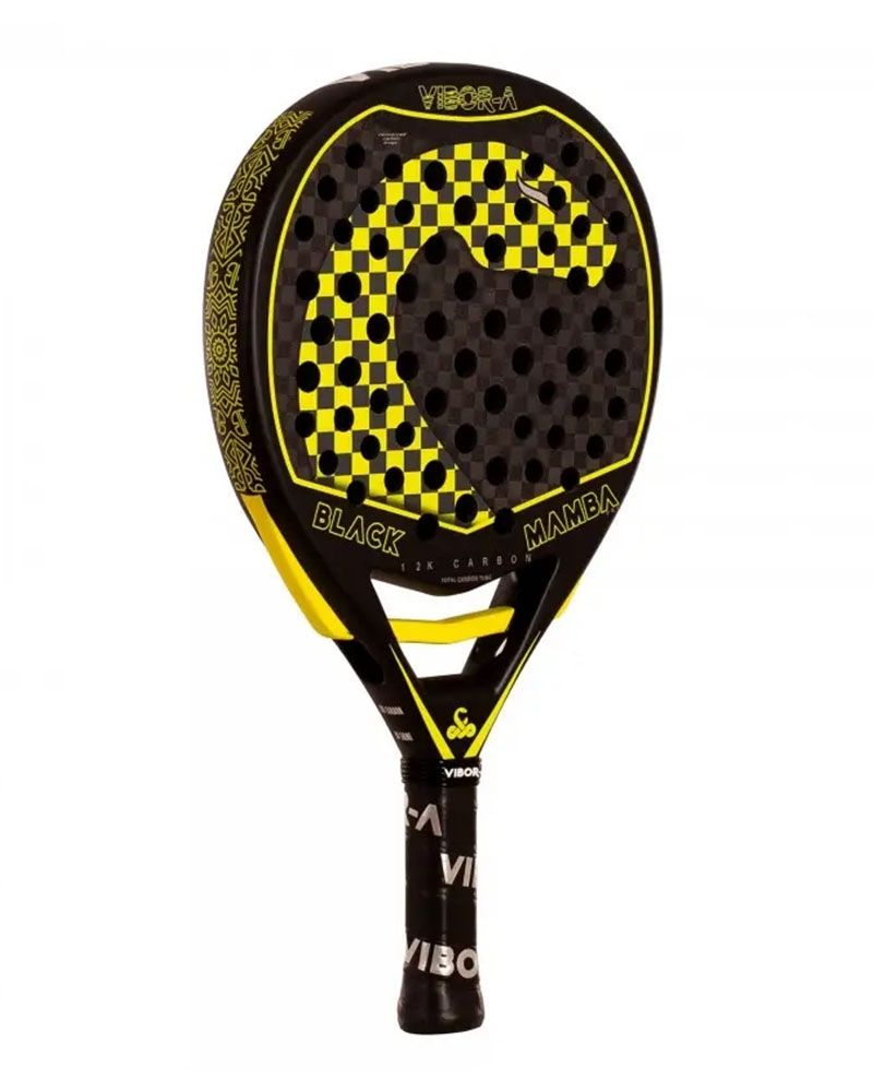 Vibor-A Black Mamba Pro 2.0 schuin vooraanzicht links padelracket