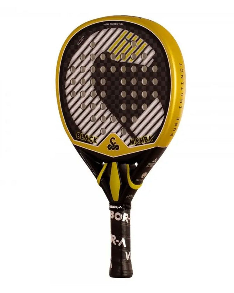 Vibor-A Black Mamba Radical 12K 3.0 schuin vooraanzicht rechts padelracket