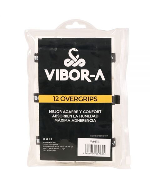 Vibor-A geperforeerde multicolor overgrips 12-pack met uitstekende grip, ventilatie en vochtabsorptie voor padel en tennis