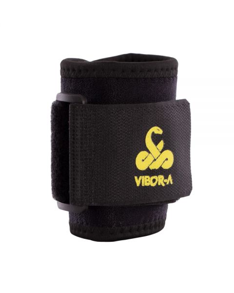 Vibor-A neopreen polsband zwart met verstelbare klittenbandsluiting voor padel
