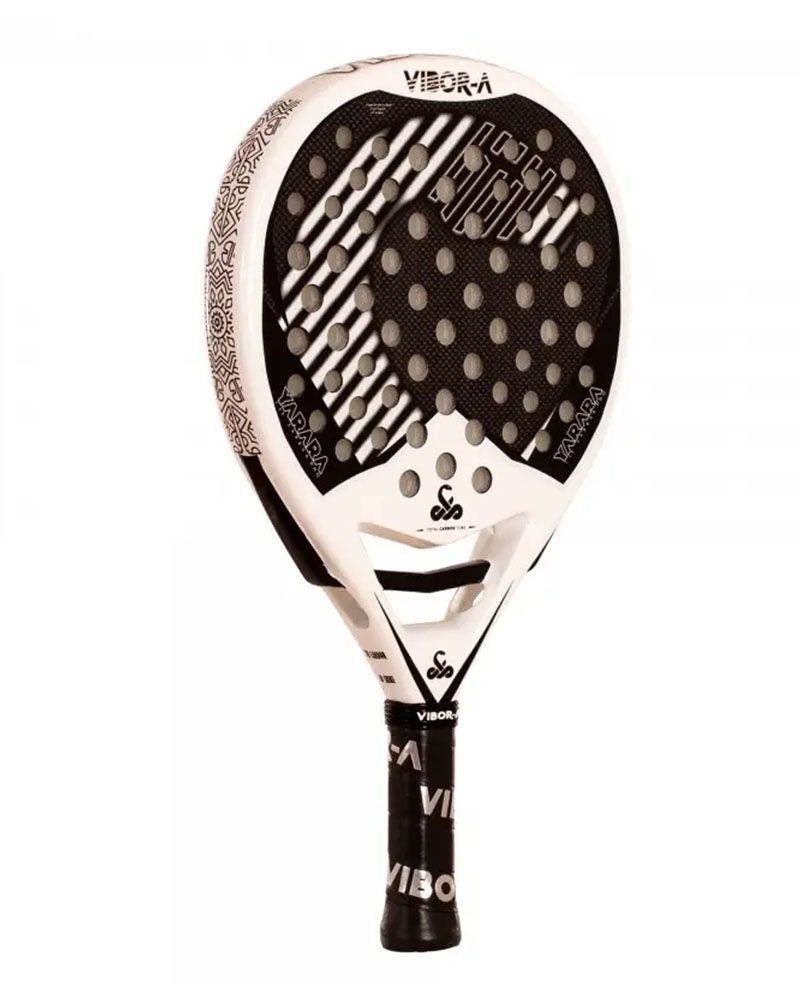 Vibor-A Yarara Pro White 2.0 schuin vooraanzicht padelracket