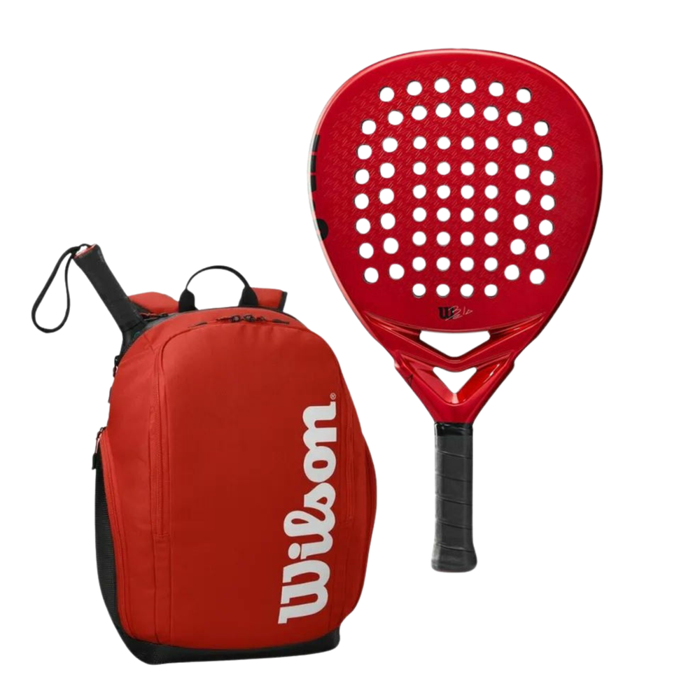 CombiDeal Wilson Bela Elite V2 + Wilson Tour Pro Staff Tas — Plus (-12%)