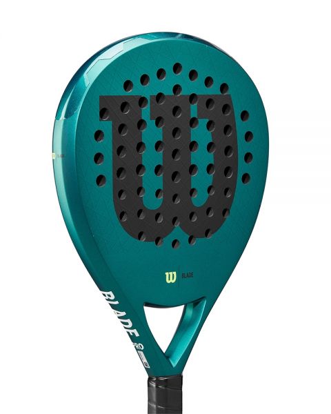 Wilson Blade Pro V3 Padel WR166911U achterzijde van het padelracket met carbon constructie