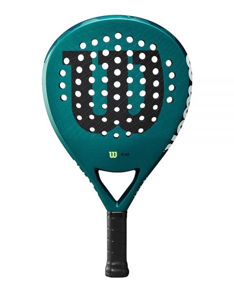 Wilson Blade Pro V3 Padel WR166911U padelracket voorkant met druppelvorm voor gevorderde spelers