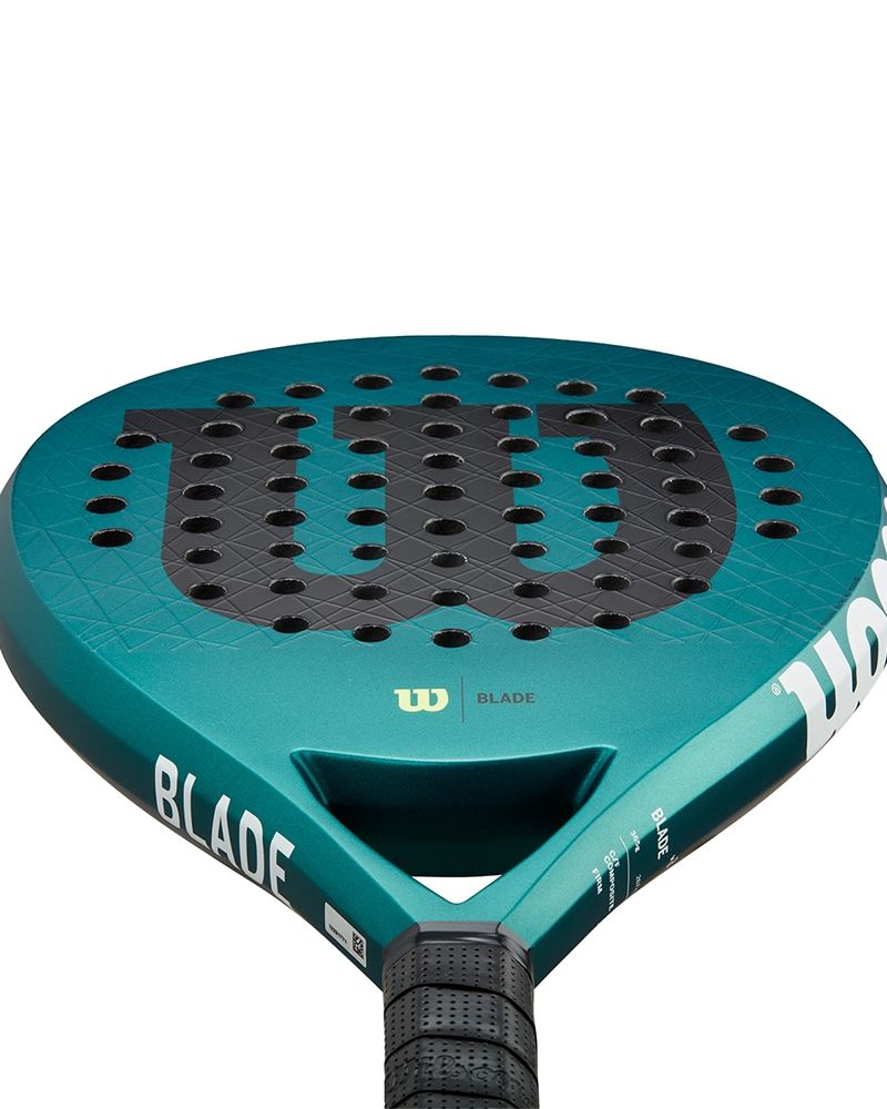 Bovenaanzicht van het Wilson Blade V3 Padel padelracket