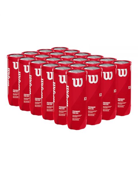 Wilson Padel X3 Ball clubverpakking met 24 kokers padelballen